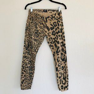 Hudson Animal Leopard Jaguar Print Jeans